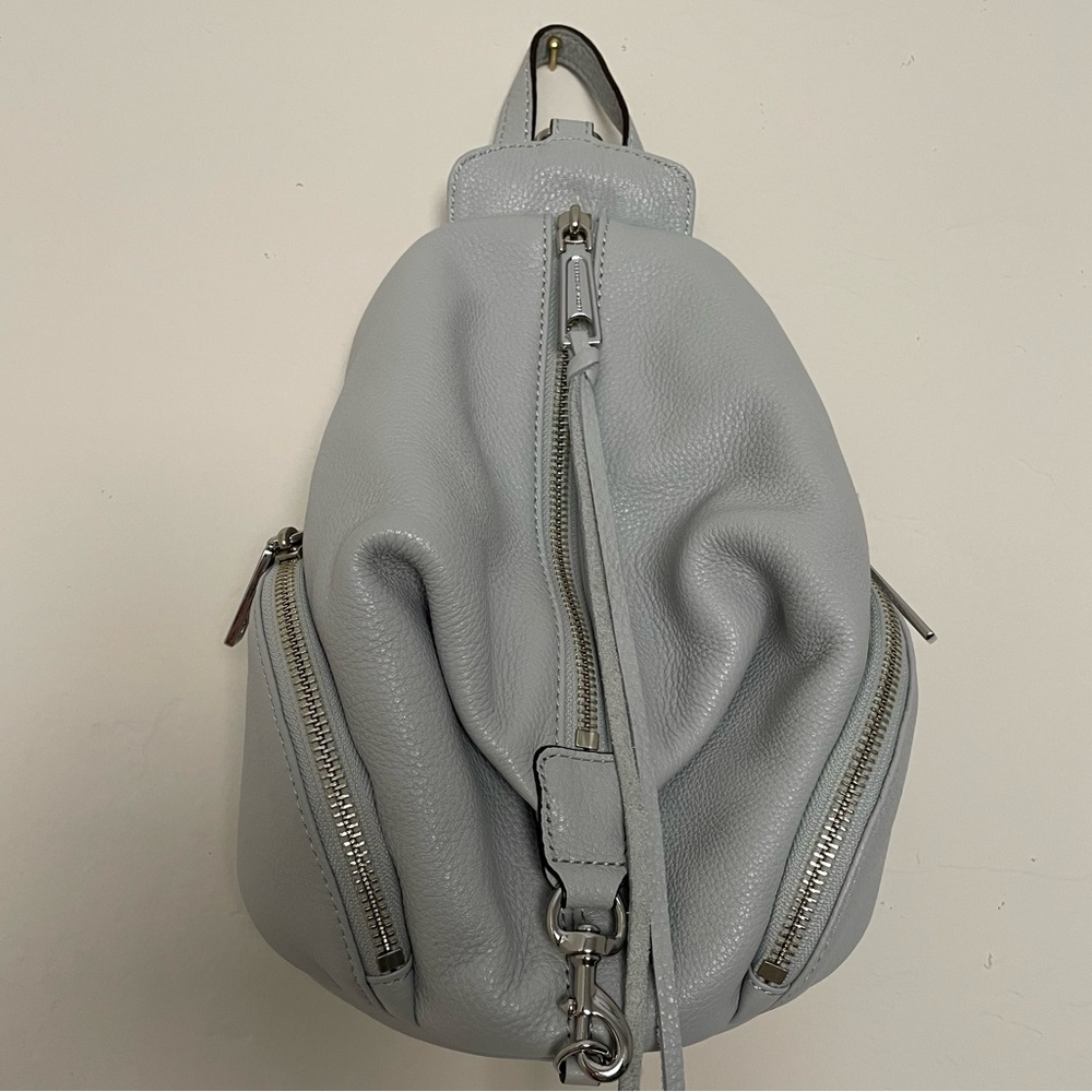 Rebecca Minkoff Convertible Mini Julian Backpack Light Grey